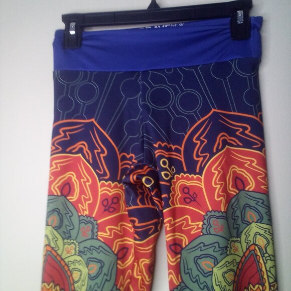 Brave New Look Leggings S Women Stretch Pattern Art To Wear Colorful - Picture 11 of 14